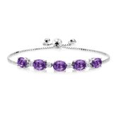 Sophisticated Gemstone Tennis Bracelet