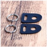 Vintage Leather Lug Rings