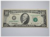 Inked Imperfection 1995 $10 Federal Reserve Bank Note