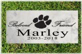 Forever Remembered Pet Memorial Stone: Personalized Marble Urn for Your Beloved Companion