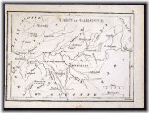 Antique French Province Map from 1833