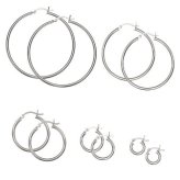 Classic Sterling Silver Hoop Earrings