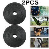 Black Nylon Heavy Duty Webbing Strap