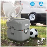 Nomad's Throne: Mobile Flush Commode for Outdoor Adventures