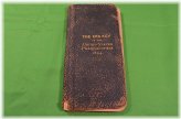 Pharmacist's 1894 Era Key Leather Bound Booklet