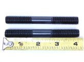 Black Oxide Double-Ended Threaded Stud Bolts - Pack of 2