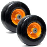 Scag Mower Caster Tire Set: Flat-Free Solid Wheels (9x3.50-4)