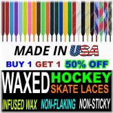 Waxed Skate Laces with Infused Wax from USA