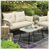 Rattan Loveseat Conversation Chair