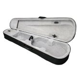 Silver Gray Full Size Acoustic Violin Case with Oxford Fabric Interior