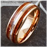 Rosewood Pearl Tungsten Band