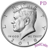 Kennedy Half Dollar Set - 2018 Uncirculated Clad Coins (P&D)