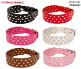 Diamond Leather Collar for Dogs