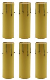 Fibre Candle Covers for Medium Base Lamps - Pack of 6