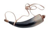 Colonial Powder Horn with Leather Sling