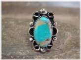 Southwest Turquoise Nickel Silver Ring