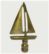 Nautical Charm Antique Brass Finial