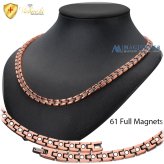 Copper Magnetic Jewelry Set