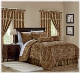 Copper Brown Paisley Dream Bedding Set