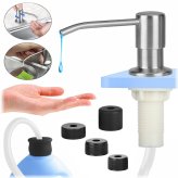 Stainless Steel Hand Soap Pump for Sink or Kitchen (47")