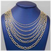 Golden Figaro Necklace with Adjustable Sizing