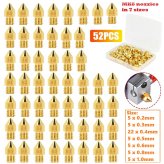 Precision Nozzle Set for 3D Printers - Compatible with Makerbot and Creality CR-10 Models