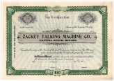 Zachey Film Heritage Certificate