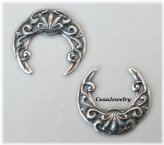 Antiqued Filigree Crescent Set