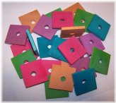 Rainbow Wood Blocks for Small to Medium Parrots