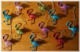 Flamingo Beach Christmas Tree Ornaments Set