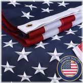 Heritage Stars & Stripes Embroidered Flag