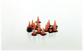Miniature Traffic Cones Set