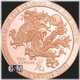 Dragon Year Copper Round