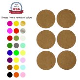 Colorful Round Labels for Organization and Identification - 2 Inch (50mm) Size