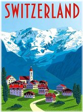 Swiss Scenic Wall Art Print