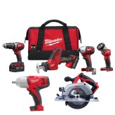 ProSet 4-Piece Cordless Power Tool Kit with Circular Saw and Impact Driver