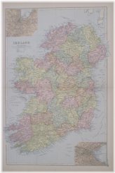 Antique Ireland Transportation Map with Limerick Engraving