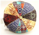 Mickey Castle Vintage Round Throw Pillow