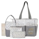 Little Luxuries Diaper Tote - Cream