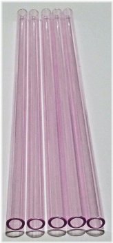 Colorful Borosilicate Glass Straws - 12mm Diameter Pyrex Tubes