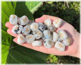 Mystic Moonstone Rune Set with Luxe Velvet Pouch