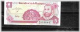 Nicaraguan Five Centavos Uncirculated Banknote