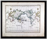Antique Stieler World Map 1847