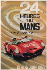 Vintage Le Mans Racing Poster