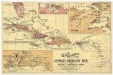 Caribbean Map of the Spanish American War, 1898 - 16x24