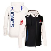 Chalk White Walkout Hoodie by Jon Jones Reebok UFC Fight Kit