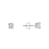 Sparkling Diamond White Gold Earrings