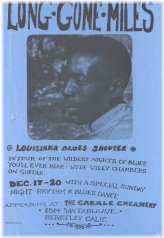 Electric Blues Concert Poster - Luke Long Gone Miles 1964