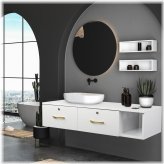 Locking Drawer Hair Styling Wall Cabinet