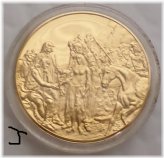 The Trapper's Bride" 24K Gold Bronze Medal
